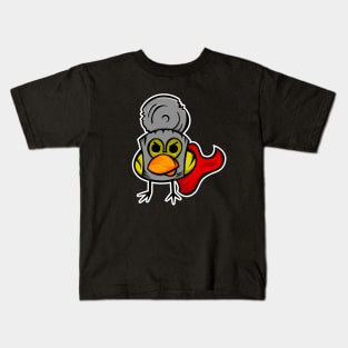 Captain Chick Black Version Kids T-Shirt